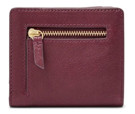 Fossil Emma RFID Leather Bifold Mini Wallet 